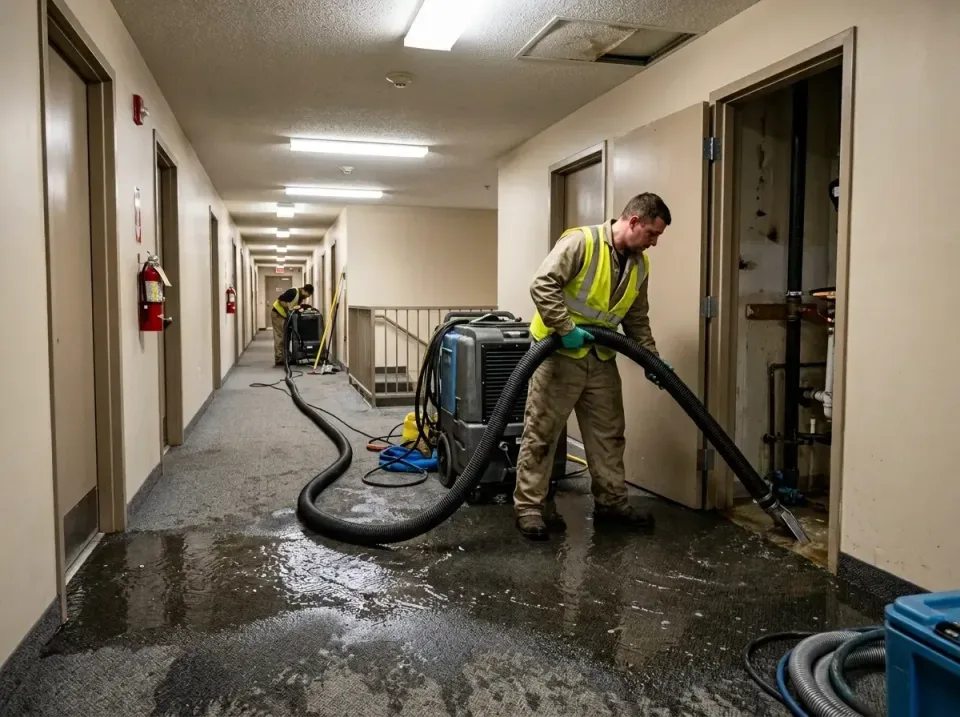 multi-unit-apartment-hallway-f-005 — frequently asked questions, Emergency Burst Pipe Water Extraction & Removal in Strawber…